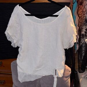 Elegant White Women's Top